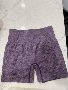 Seamless High-Waist Purple Women’s Bike Shorts